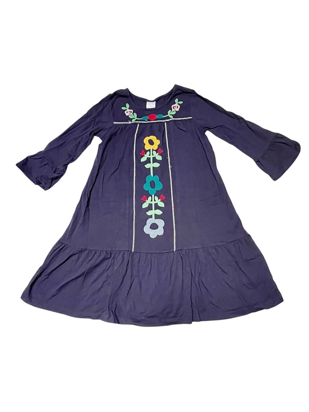 Hanna Andersson Wintry Wonderland Embroidered Dress Size 10